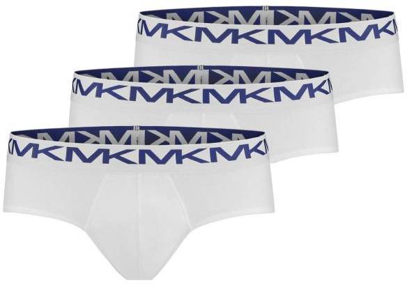 Michael Kors Kalsonger 3P Basic Cotton Stretch Brief Vit bomull Small Herr 