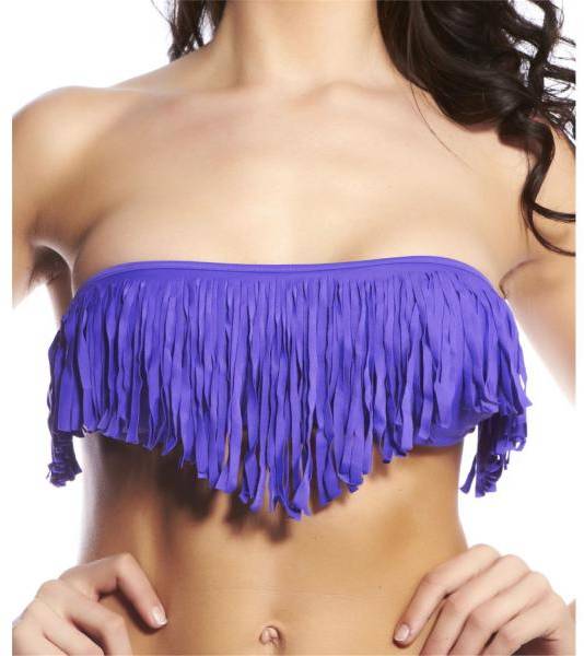 Hot Anatomy Sexy Fringed Bandeau Lila Small Dam 