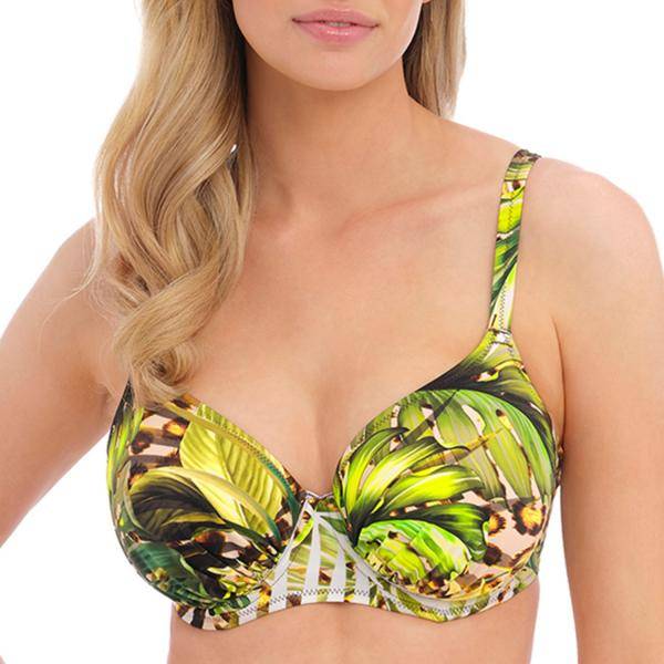 Fantasie Kabini Oasis UW Full Cup Bikini Top Grön/Mönstrad D 80 Dam 