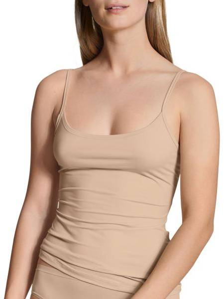 Calida Eco Sense Spaghetti Top Beige Small Dam 