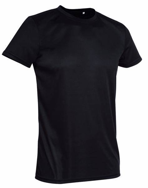 Stedman Active Sports-T For Men Svart Polyester Small Herr (Övriga T-Shirts i kategorin Tshirts)