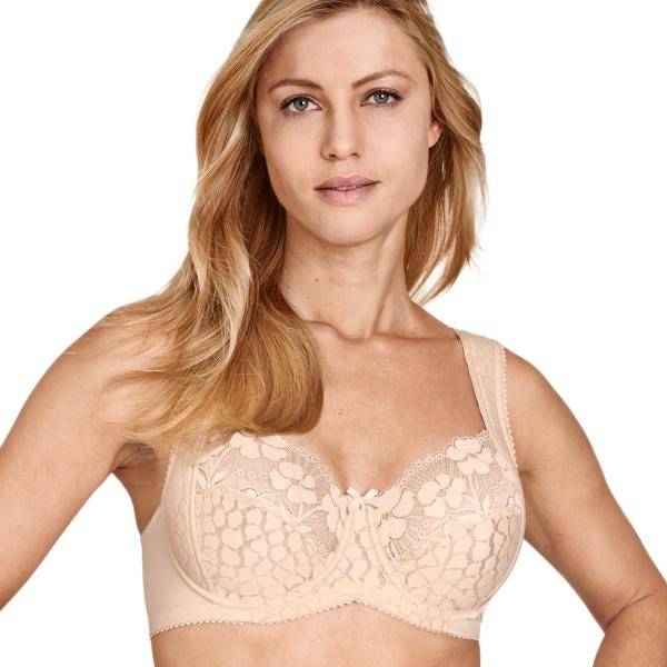 Miss Mary Jacquard And Lace Underwire Bra BH Beige B 75 Dam 