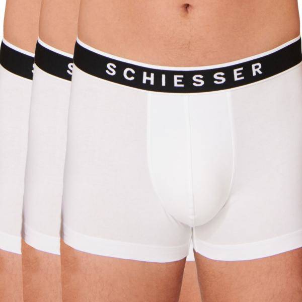 Schiesser Kalsonger 3P 95-5 Organic Cotton Rio Boxer Vit Small Herr 