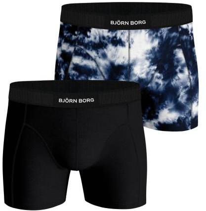 Björn Borg Kalsonger 2P Cotton Stretch Shorts 2112 Svart/Blå bomull Small Herr 