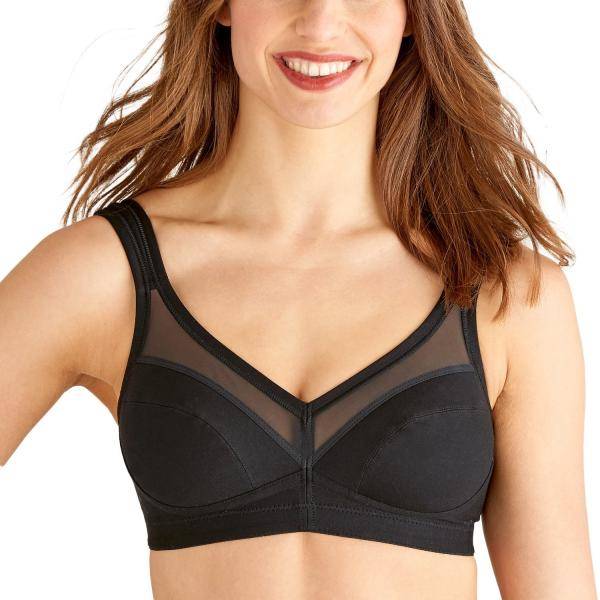 Swegmark BH Net Faitrade Cotton Soft Bra Svart ekologisk bomull B 75 Dam 