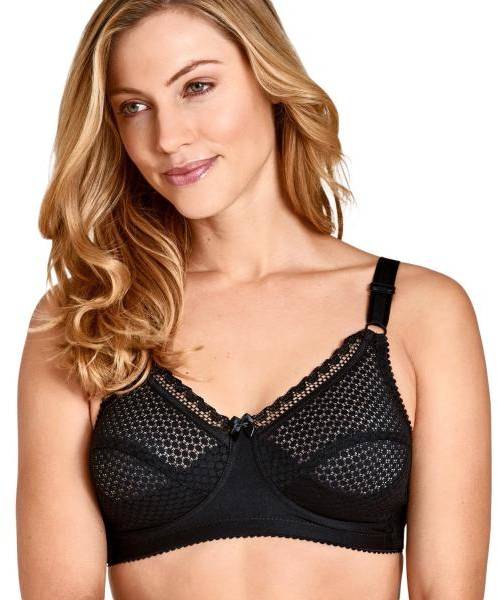 Miss Mary Cotton Dots Soft Bra BH Svart B 80 Dam 