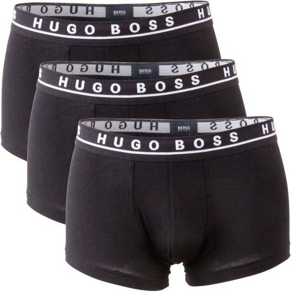 BOSS Kalsonger 3P Cotton Stretch Trunks Svart bomull Medium Herr 