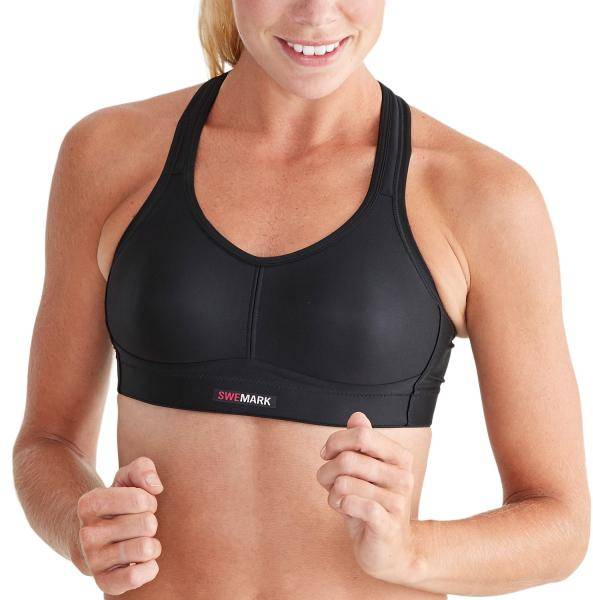 Swemark Courage Coolmax Sports Bra BH Svart B 75 Dam 