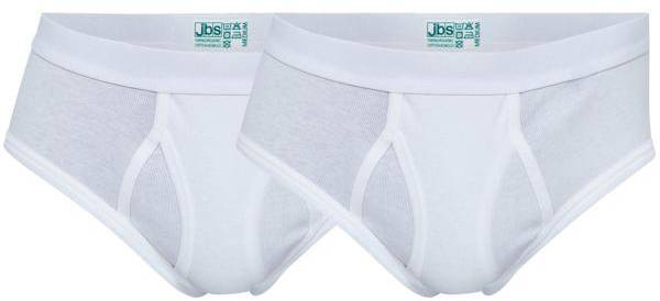 JBS Kalsonger 2P Organic Cotton Brief Vit ekologisk bomull Small Herr 