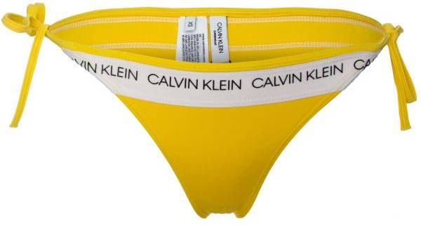 Calvin Klein CK Logo String Side Tie Bikini Gul Small Dam 