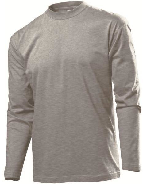 Stedman Classic Long Sleeve Men Mörkgrå bomull Small Herr 