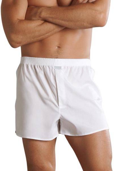 Jockey Kalsonger Woven Poplin Boxer Shorts Vit bomull Small Herr 