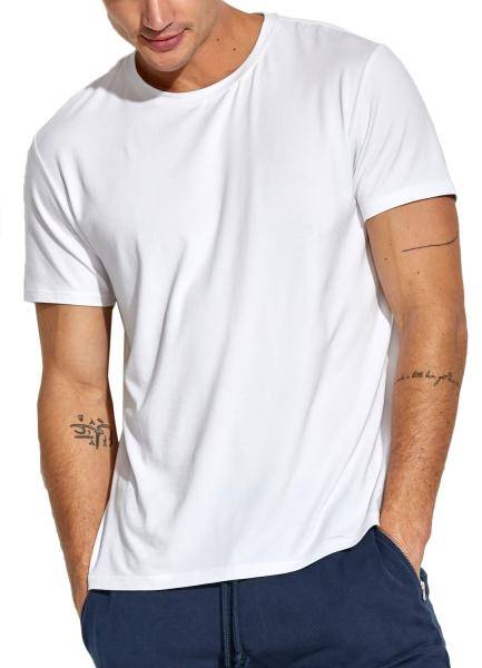 Panos Emporio Base Bamboo Tee Vit Small Herr 