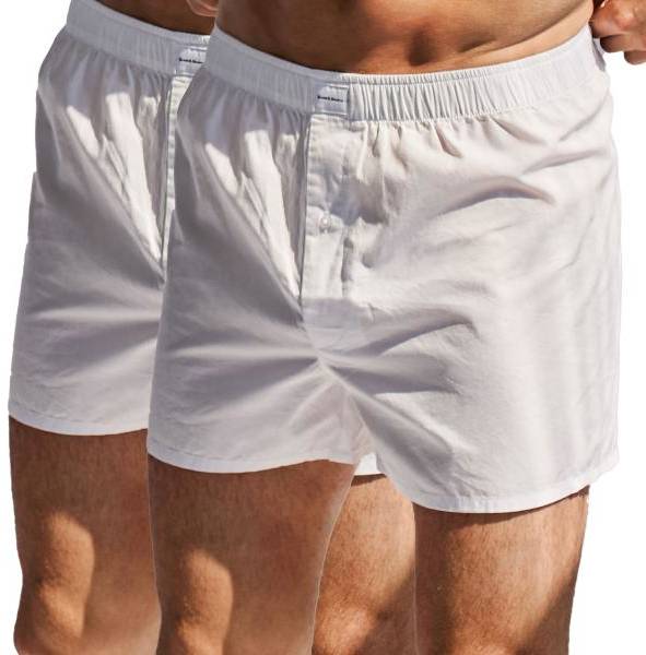 Bread and Boxers Boxer Shorts Multi Kalsonger 2P Vit ekologisk bomull Medium Herr 