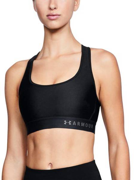 Under Armour BH Mid Crossback Sport Bra Svart polyester Small Dam 