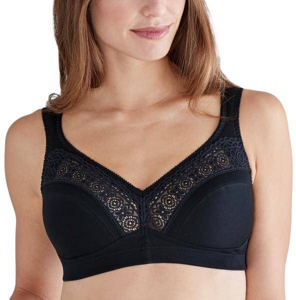 Swegmark BH Cotton Star Soft Bra Svart bomull B 75 Dam 