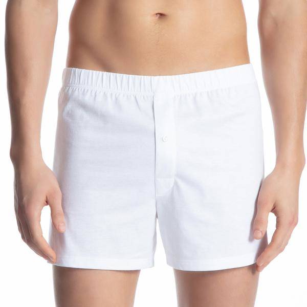 Calida Kalsonger Cotton Code Boxer Shorts With Fly Vit bomull Small Herr 