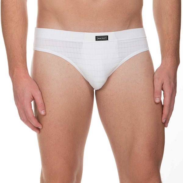 Bruno Banani Kalsonger Check Line 2.0 Sports Brief Vit polyamid Small Herr 