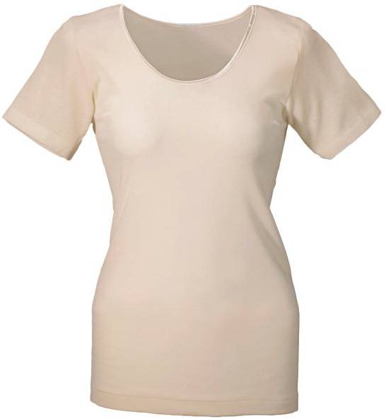 Damella Wool And Silk T-Shirt Vanilj ull 38 Dam 