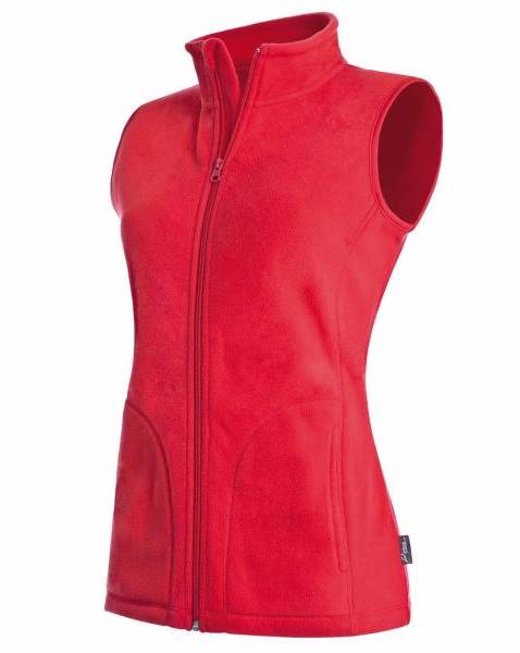 Stedman Active Fleece Vest For Women Röd polyester Small Dam 