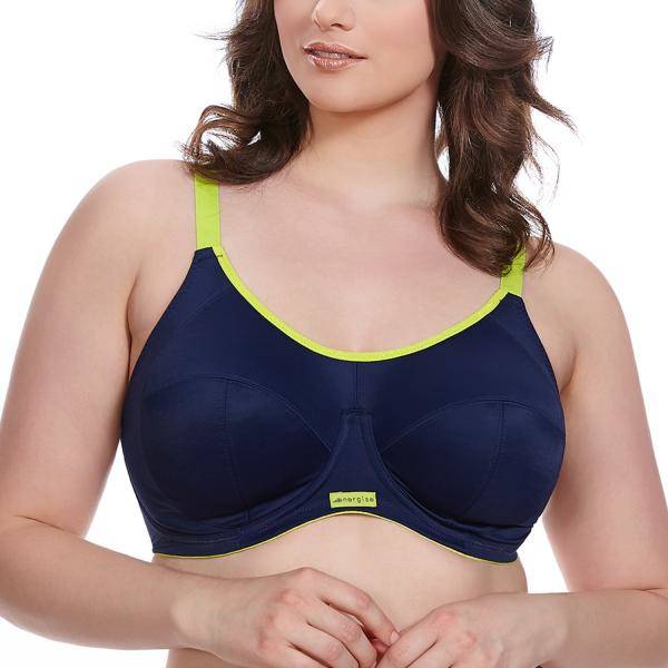 Elomi BH Energise Sports Bra Marin nylon D 85 Dam 