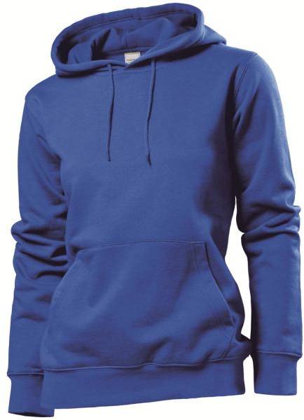 Stedman Sweatshirt Hooded Women Royalblå Small Dam 