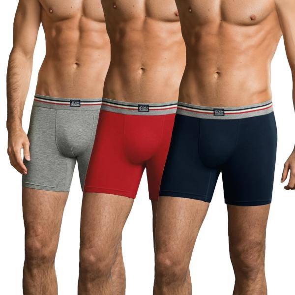 Jockey Kalsonger 3P Cotton Stretch Boxer Trunk Blandad Färg bomull Small Herr 