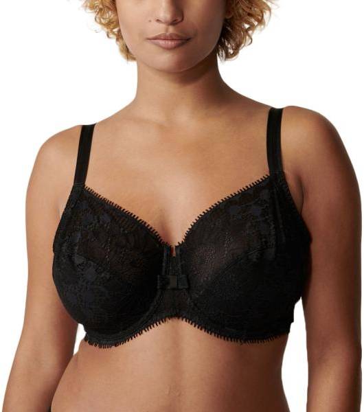 Chantelle BH Day To Night Covering Underwired Bra Svart nylon B 75 Dam 