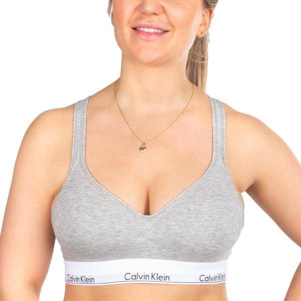 Calvin Klein BH Modern Cotton Bralette Lift Grå Small Dam 