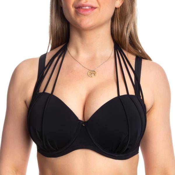 Missya Rose Bikini Strapless Halterneck Svart C 75 Dam 