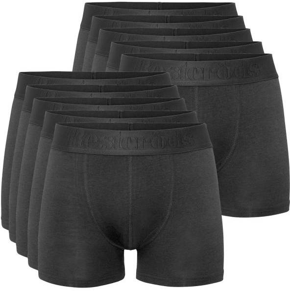 Resteröds Kalsonger 10P Gunnar Bamboo Boxer Helsvart Small Herr 