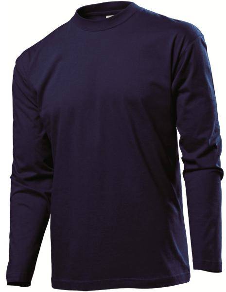 Stedman Classic Long Sleeve Men Mörkblå bomull Small Herr 