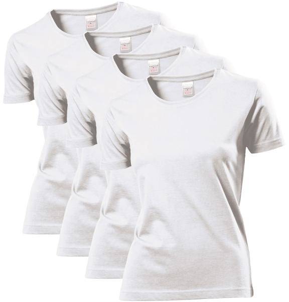 Stedman 4P Classic Women T-shirt Vit bomull Small Dam 