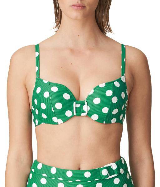 Marie Jo Rosalie Heart Shape Padded Bikini Top Grön C 75 Dam 