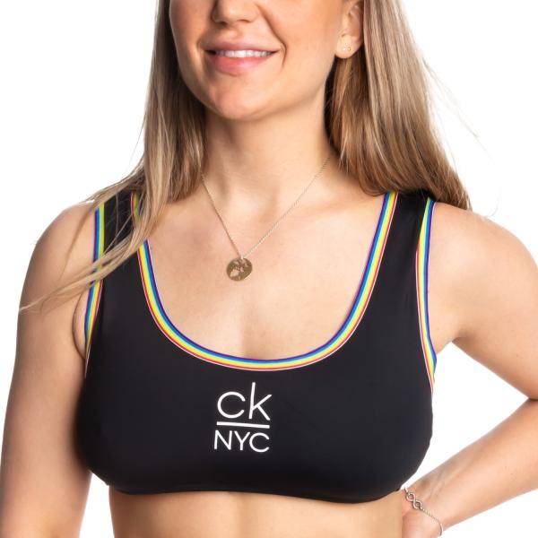 Calvin Klein Pride Bralette Bikini Svart Small Dam 