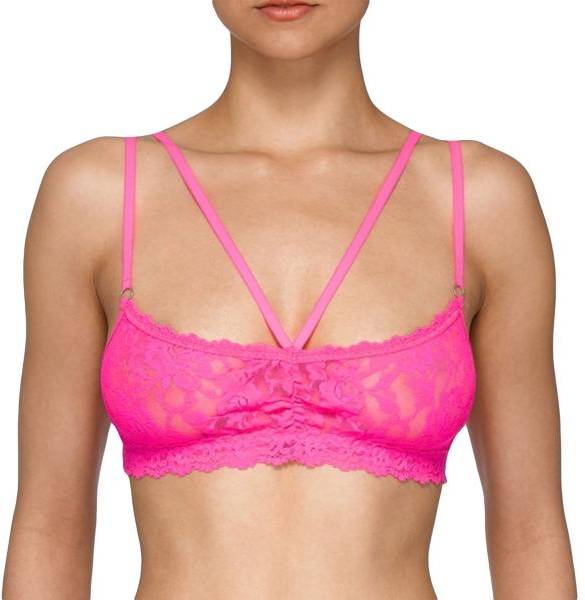 Hanky Panky BH Vixen Bralette Rosa nylon Small Dam 