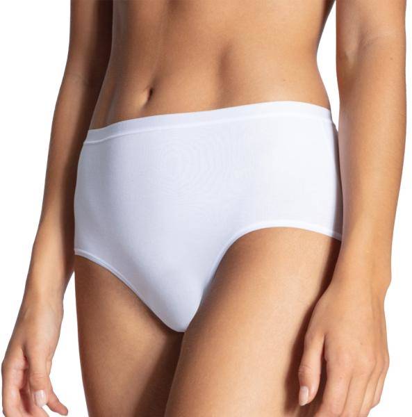 Calida Trosor Natural Comfort Brief Highwaist Vit Bomull Small Dam (Övriga Trosor i kategorin Trosor)