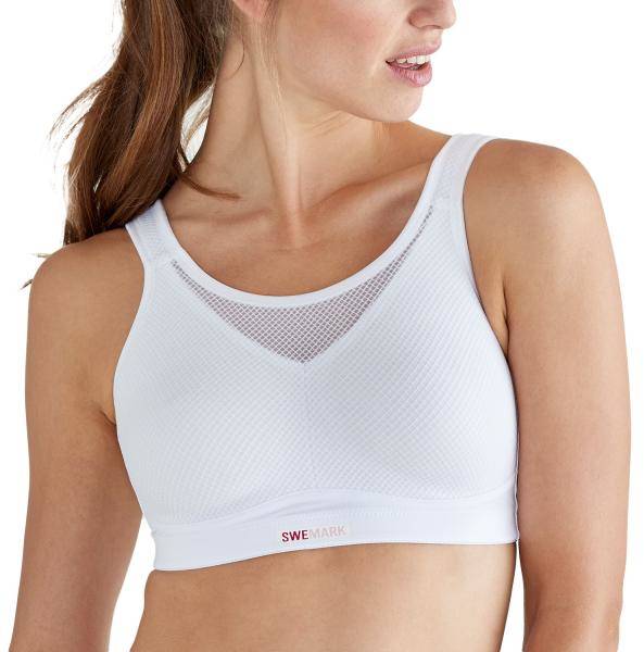 Swemark Magic High Support Sport Bra BH Vit B 75 Dam 