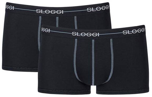 Sloggi Kalsonger 2P For Men Start Hip Svart bomull Small Herr 