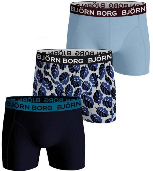 Björn Borg Kalsonger 3P Cotton Stretch Boxer 1565 Blå/Vit bomull Medium Herr 