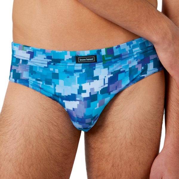 Bruno Banani Kalsonger Pixel Star Sportslip Brief Blå Mönstrad polyester Small Herr 