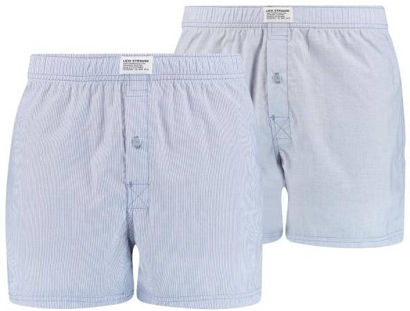 Levis Kalsonger 2P Men Woven Boxer Ljusblå bomull Medium Herr 