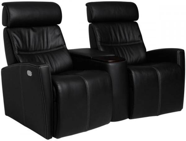 Milan elektrisk 2-sits reclinersoffa - Svart 