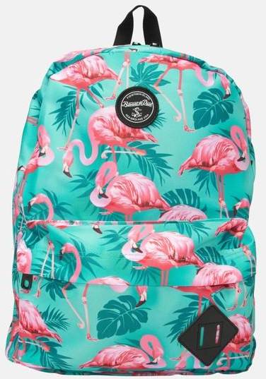 Hawaii Backpack, Turquoise Flamingo, Onesize,  Skolväskor (Ryggsäckar i kategorin Väskor)