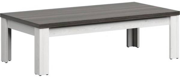 Hesen soffbord 130 x 65 cm - Vit/svart 