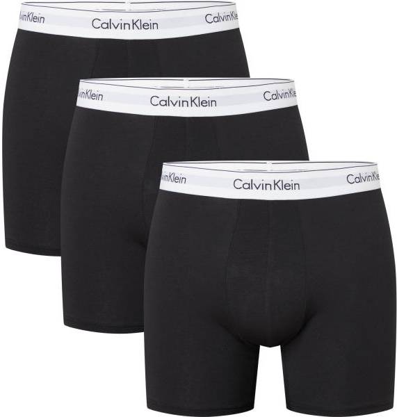 Calvin Klein Kalsonger 3P Modern Cotton Stretch Boxer Brief Svart bomull Small Herr 