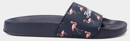 Hawaii Slippers, Navy Flamingo, 36,  Tofflor 