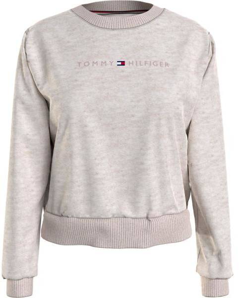 Tommy Hilfiger Tonal Logo Lounge Sweatshirt Beige Small Dam (Övriga Pyjamasar i kategorin Pyjamasar)