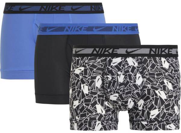 Nike Kalsonger 3P Dri-Fit Ultra Stretch Micro Boxer Svart/Blå polyester Small Herr 