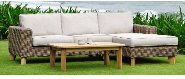 Bahamas loungegrupp 4 - Beige/teak 